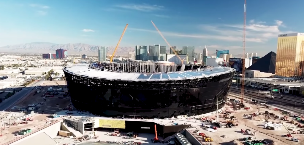 Raiders Allegiant Stadium - Must-see 4K time-lapse movie 